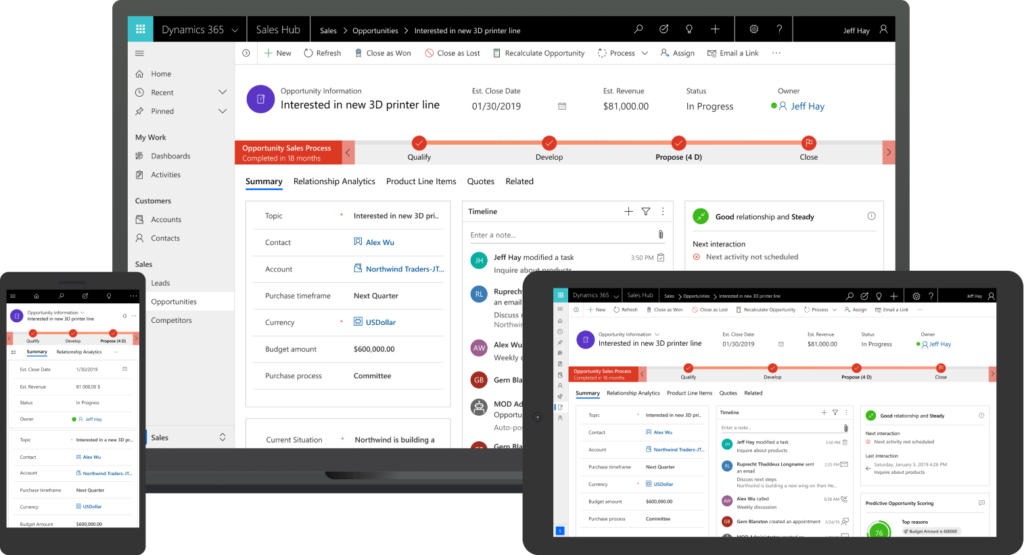Dynamics 365 Sales - Automatiser les processus de vente 1 Dynamics 365 Sales