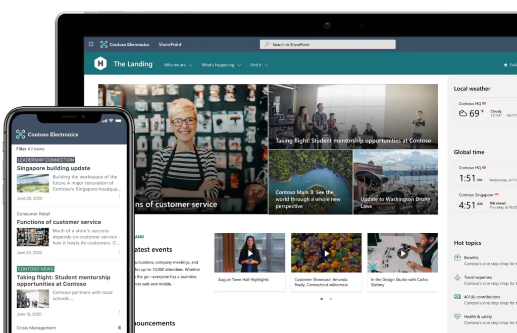 Applications Business basées dans le Cloud 2 Sharepoint