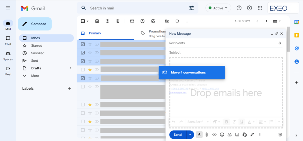 How to Attach an Email in Gmail? 5 Drag and drop